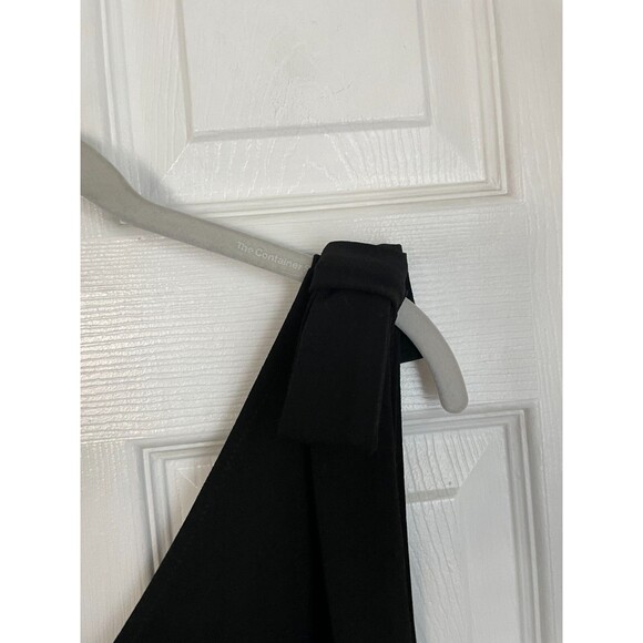 OH MY LOVE London Womens bow v neck black Bodysuit Medium - Picture 9 of 10